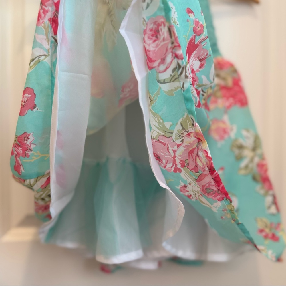 Little Girl Floral Summer Dress Size: 5yr Spring/Summer/Birthday Party/ Events - Picture 5 of 7